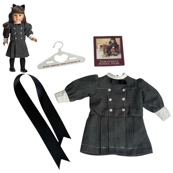 American Girl Buster Brown School Dress Pleasant Co Samantha Ribbon Pamphlet